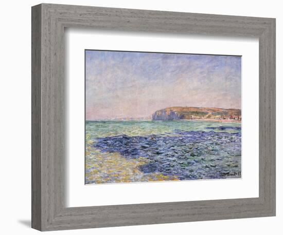 Shadows on the Sea - the Cliffs at Pourville-Claude Monet-Framed Giclee Print