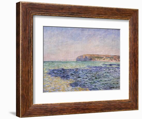 Shadows on the Sea - the Cliffs at Pourville-Claude Monet-Framed Giclee Print