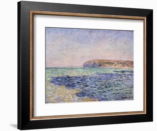 Shadows on the Sea - the Cliffs at Pourville-Claude Monet-Framed Giclee Print