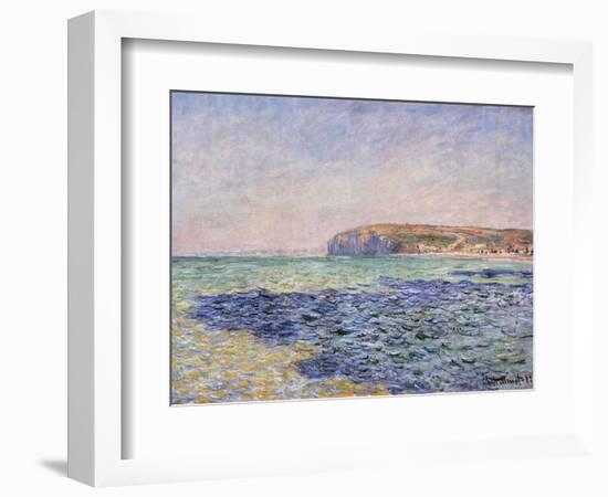 Shadows on the Sea - the Cliffs at Pourville-Claude Monet-Framed Giclee Print