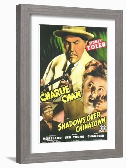 Shadows Over Chinatown, 1946-null-Framed Premium Giclee Print