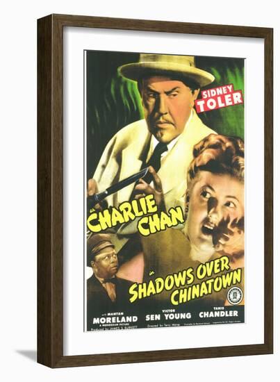 Shadows Over Chinatown, 1946-null-Framed Premium Giclee Print