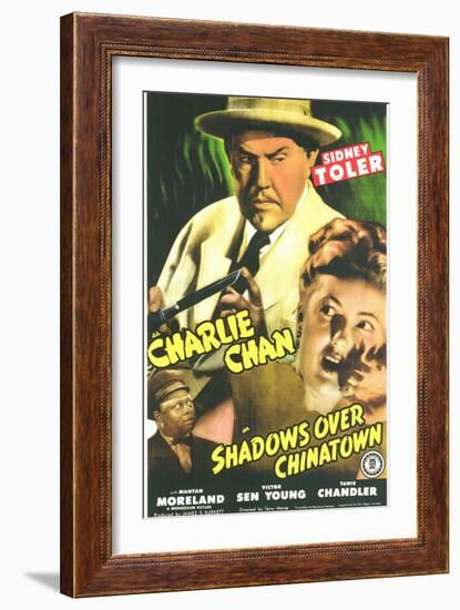 Shadows Over Chinatown, 1946-null-Framed Premium Giclee Print