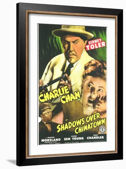 Shadows Over Chinatown, 1946-null-Framed Premium Giclee Print
