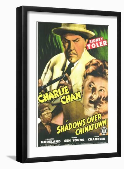 Shadows Over Chinatown, 1946-null-Framed Premium Giclee Print