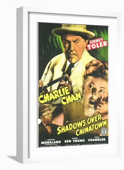 Shadows Over Chinatown, 1946-null-Framed Premium Giclee Print