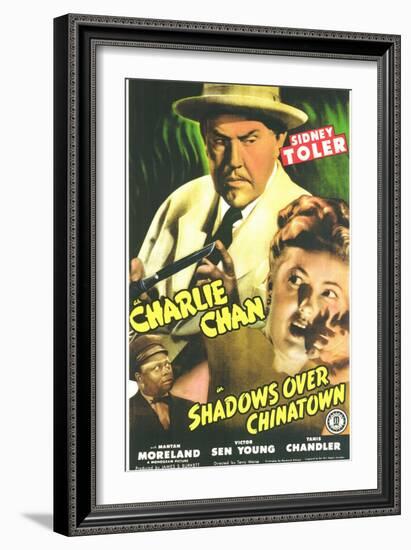 Shadows Over Chinatown, 1946-null-Framed Premium Giclee Print