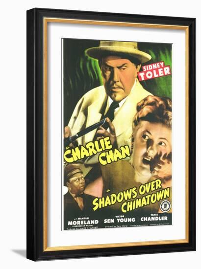 Shadows Over Chinatown, 1946-null-Framed Premium Giclee Print