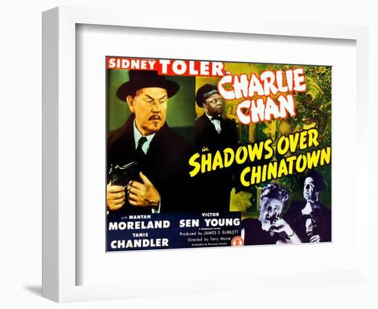 Shadows Over Chinatown-null-Framed Premium Giclee Print