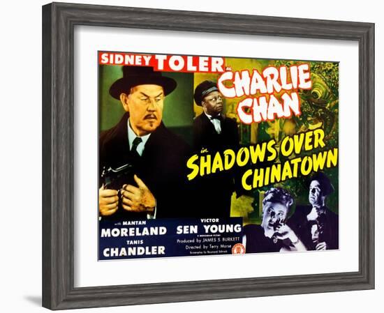 Shadows Over Chinatown-null-Framed Art Print