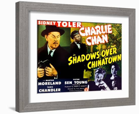 Shadows Over Chinatown-null-Framed Art Print