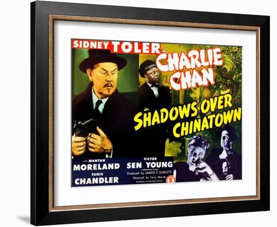 Shadows Over Chinatown-null-Framed Art Print