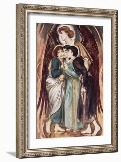 Shadrach, Meshach and Abednego in the Fiery Furnace-Simeon Solomon-Framed Giclee Print