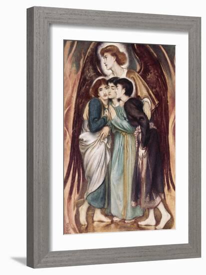 Shadrach, Meshach and Abednego in the Fiery Furnace-Simeon Solomon-Framed Giclee Print