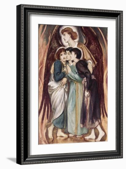 Shadrach, Meshach and Abednego in the Fiery Furnace-Simeon Solomon-Framed Giclee Print