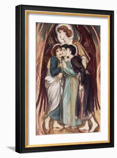Shadrach, Meshach and Abednego in the Fiery Furnace-Simeon Solomon-Framed Giclee Print