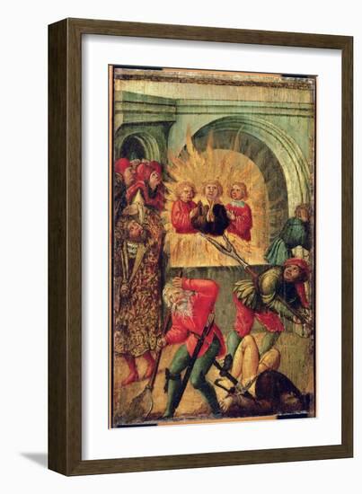 Shadrach, Meshach and Abednego (Oil on Panel)-German School-Framed Giclee Print