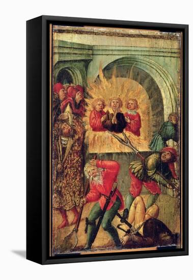 Shadrach, Meshach and Abednego (Oil on Panel)-German School-Framed Premier Image Canvas