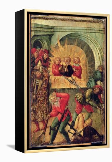 Shadrach, Meshach and Abednego (Oil on Panel)-German School-Framed Premier Image Canvas
