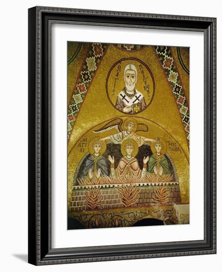 Shadrach, Meshach and Abednego, the Three Youths in the Fiery Furnace of Nebuchadnezzer, 11th CE-null-Framed Giclee Print