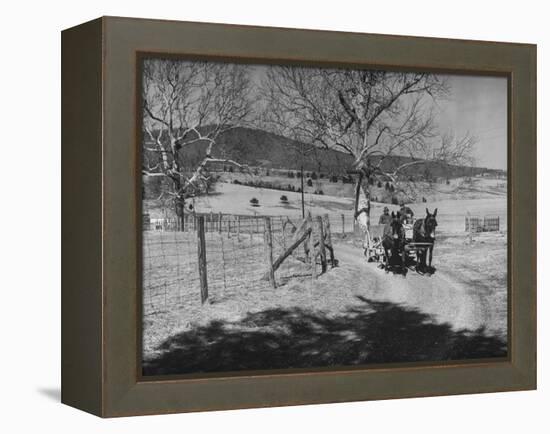 "Shadwell", Birthplace of Thomas Jefferson-null-Framed Premier Image Canvas