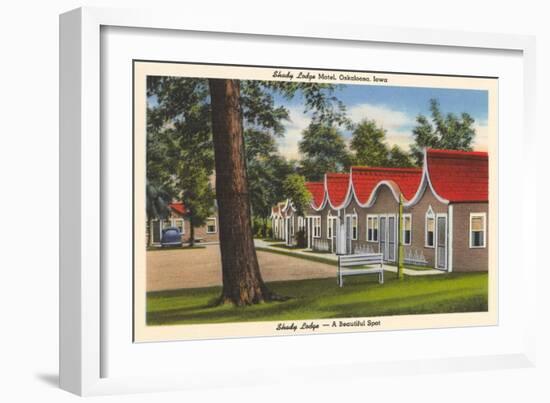 Shady Lodge Motel, Oskaloosa, Iowa-null-Framed Art Print