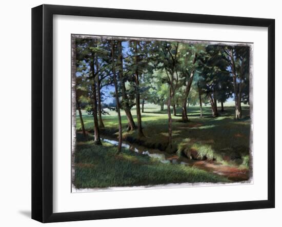 Shady Spot at the Botanical Gardens-Helen J. Vaughn-Framed Giclee Print