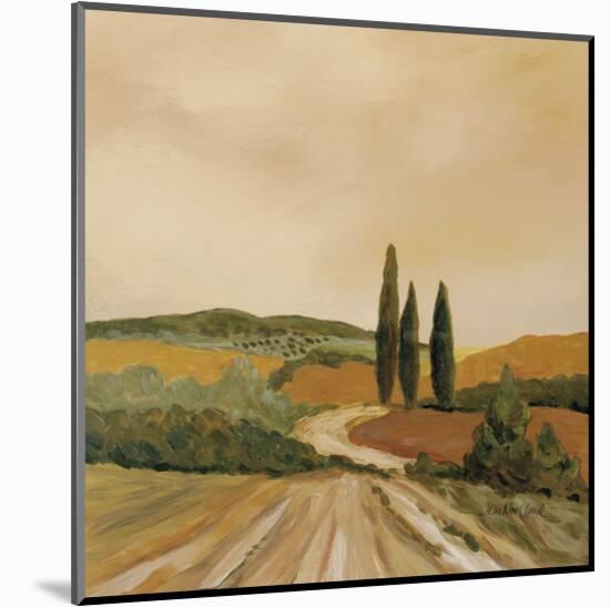 Shady Tuscan Fields-Jean Clark-Mounted Art Print