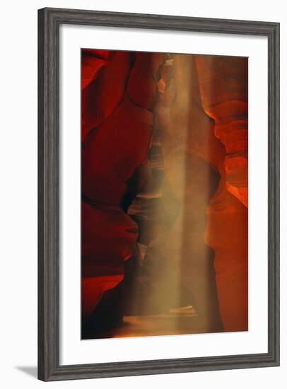 Shaft of Light, Upper Antelope Canyon, Page, Arizona, USA-Michel Hersen-Framed Photographic Print