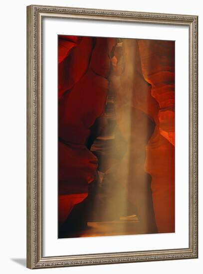 Shaft of Light, Upper Antelope Canyon, Page, Arizona, USA-Michel Hersen-Framed Photographic Print