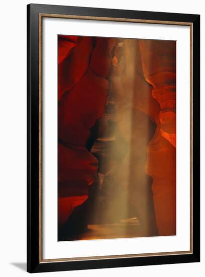 Shaft of Light, Upper Antelope Canyon, Page, Arizona, USA-Michel Hersen-Framed Photographic Print