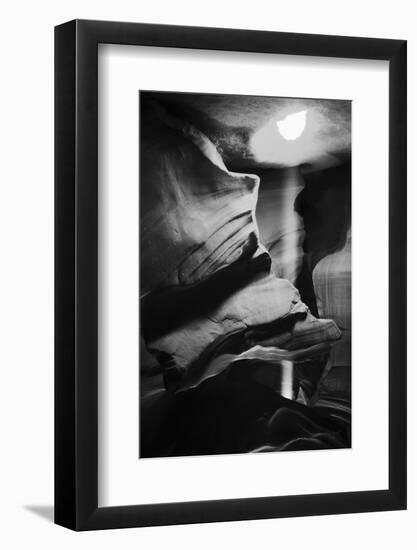 Shaft of Sunlight Penetrating Through Antelope Canyon, Page, Arizona, USA-Adam Jones-Framed Photographic Print