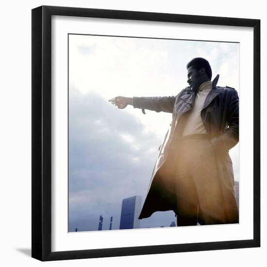 Shaft, Richard Roundtree, 1971-null-Framed Photo