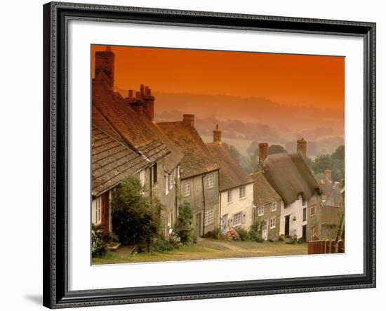 Shaftesbury, Gold Hill, Dorset, England-Walter Bibikow-Framed Photographic Print