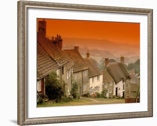 Shaftesbury, Gold Hill, Dorset, England-Walter Bibikow-Framed Photographic Print