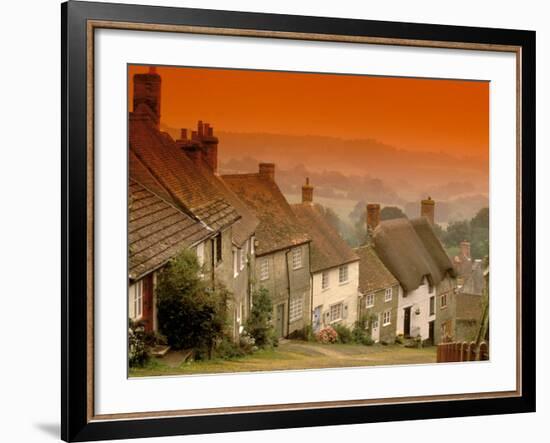 Shaftesbury, Gold Hill, Dorset, England-Walter Bibikow-Framed Photographic Print