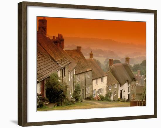 Shaftesbury, Gold Hill, Dorset, England-Walter Bibikow-Framed Photographic Print