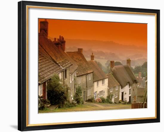 Shaftesbury, Gold Hill, Dorset, England-Walter Bibikow-Framed Photographic Print