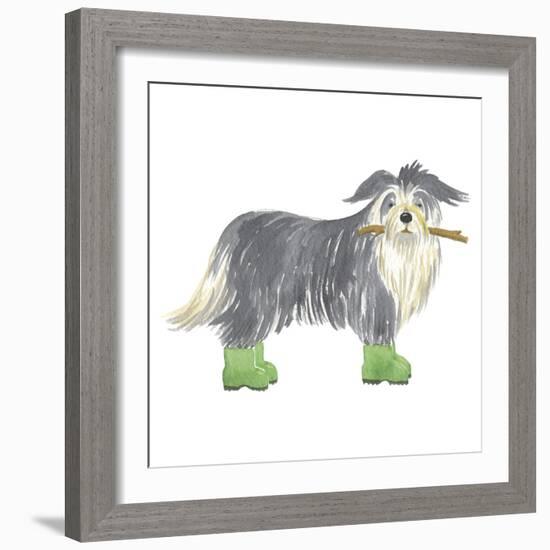 Shaggy Dog I-Kate Mawdsley-Framed Giclee Print