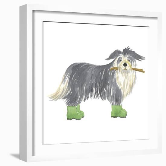 Shaggy Dog I-Kate Mawdsley-Framed Giclee Print