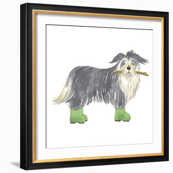 Shaggy Dog I-Kate Mawdsley-Framed Giclee Print