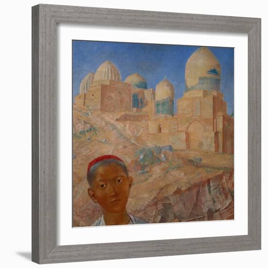 Shah-I-Zinda in Samarkand, 1921-Kosjma Ssergej Petroff-Wodkin-Framed Giclee Print