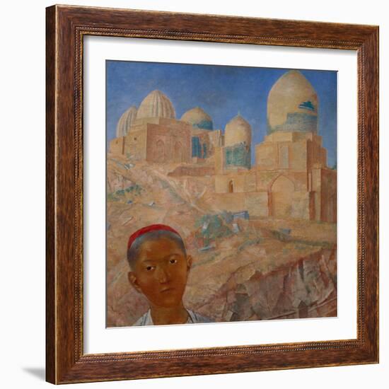 Shah-I-Zinda in Samarkand, 1921-Kosjma Ssergej Petroff-Wodkin-Framed Giclee Print