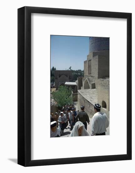 Shah-I Zindeh group of mausoleums, 14th century. Artist: Unknown-Unknown-Framed Photographic Print