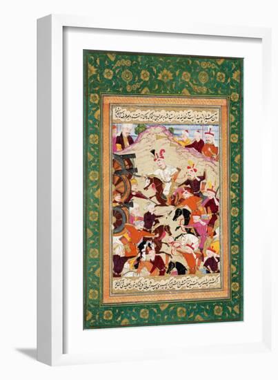 Shah Ismail I at the Battle of Chaldiran-null-Framed Giclee Print