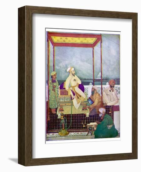 Shah Jahan I Mughal Emperor of India from 1628 to 1658 Known in His Youth as Prince Khurram-Abanindro Nath Tagore-Framed Photographic Print