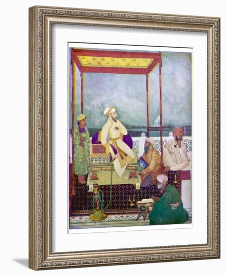 Shah Jahan I Mughal Emperor of India from 1628 to 1658 Known in His Youth as Prince Khurram-Abanindro Nath Tagore-Framed Photographic Print