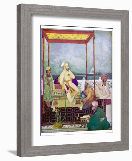 Shah Jahan I Mughal Emperor of India from 1628 to 1658 Known in His Youth as Prince Khurram-Abanindro Nath Tagore-Framed Photographic Print