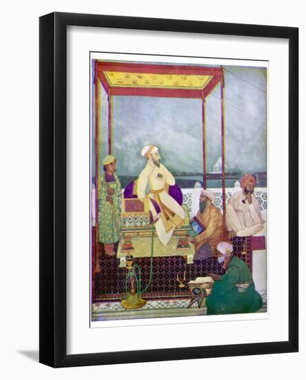 Shah Jahan I Mughal Emperor of India from 1628 to 1658 Known in His Youth as Prince Khurram-Abanindro Nath Tagore-Framed Photographic Print