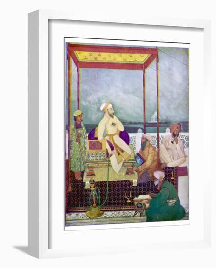 Shah Jahan I Mughal Emperor of India from 1628 to 1658 Known in His Youth as Prince Khurram-Abanindro Nath Tagore-Framed Photographic Print